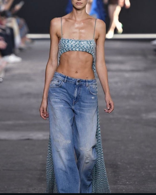 Runway-Ready Two-Piece Set – Edgy Minimalism Meets High Fashion